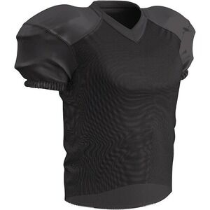 Champro Time Out Polyester Practice Football Jersey - Black - Adult Size XL